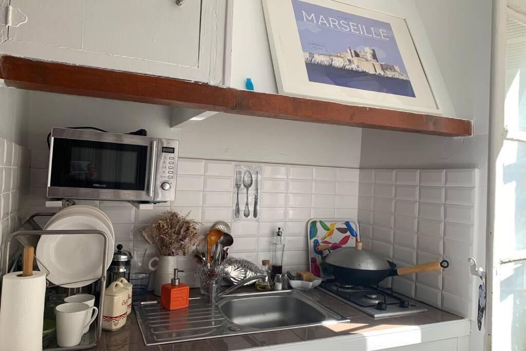 Charming Studio With Patio In The Heart Of Marsella Exterior foto